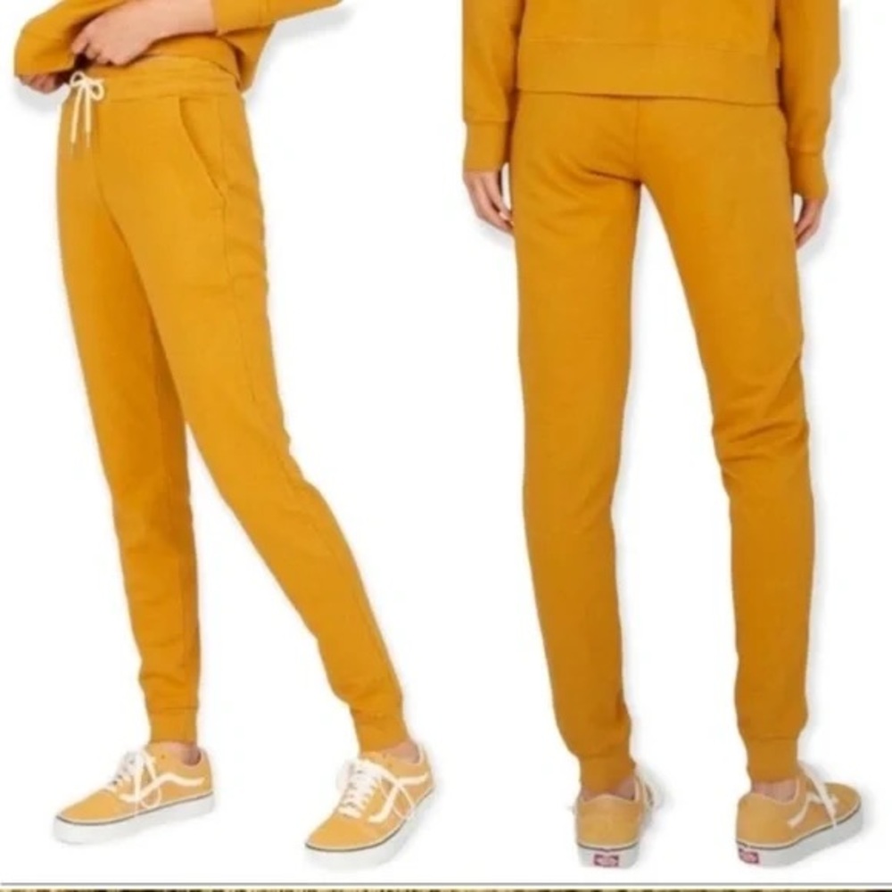 Mate the Label Turmeric Dakota Cotton Thermal Joggers
